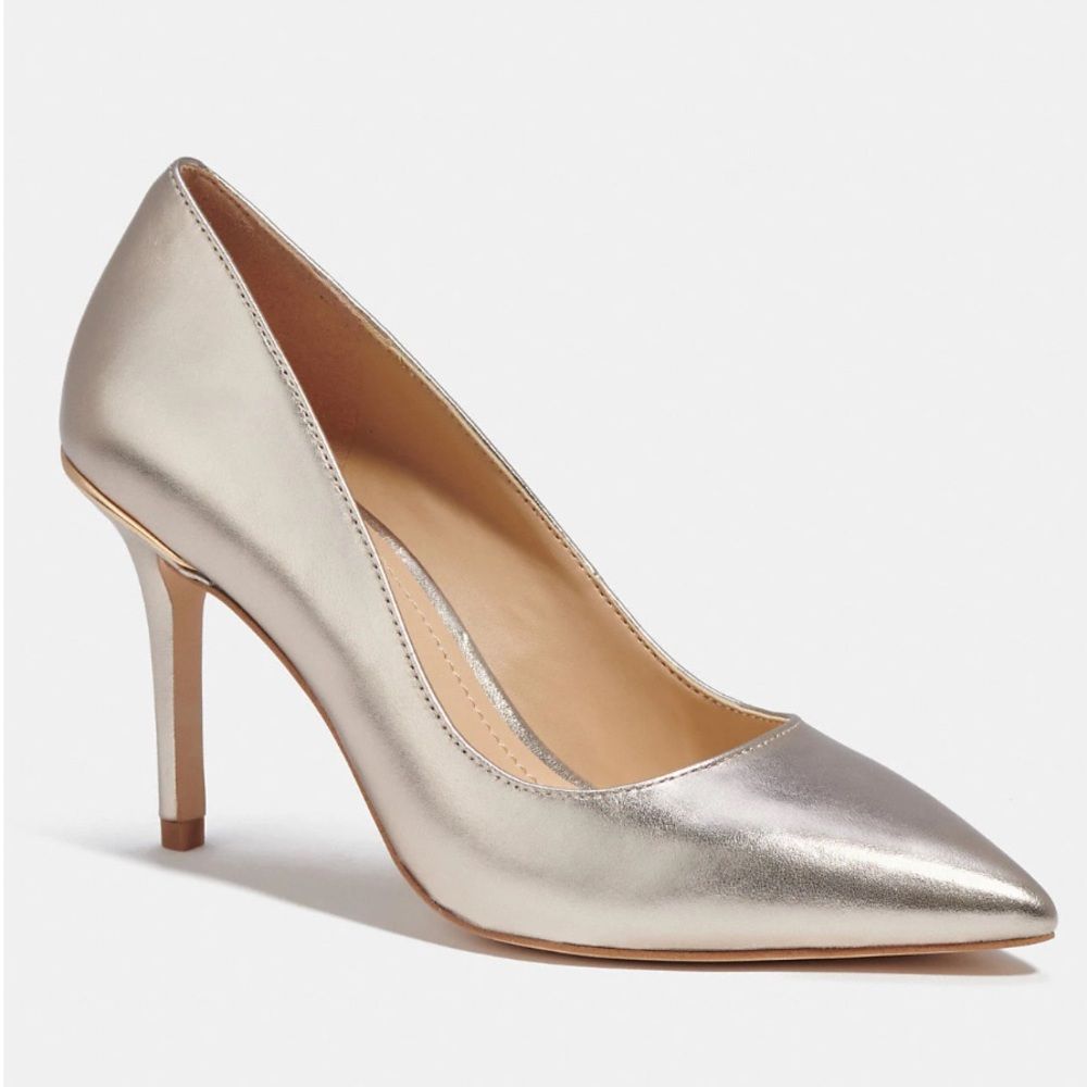 Coach gold heels - Picture 3 of 11